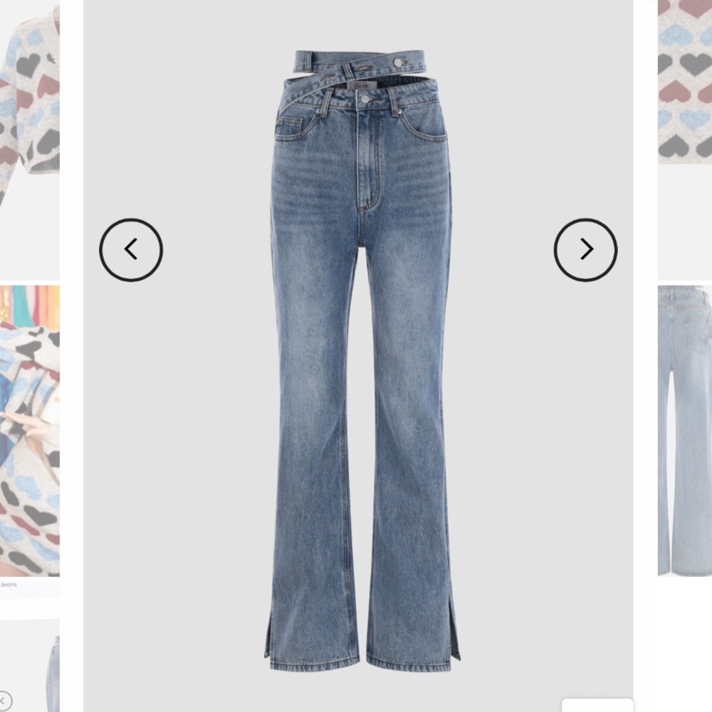 Double Waisted Band Jeans